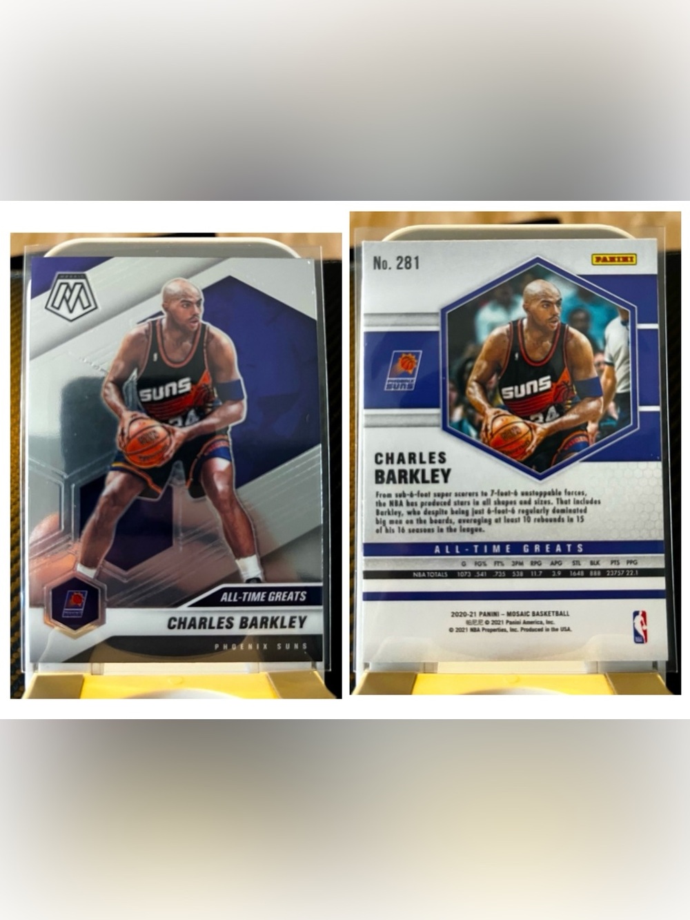 Charles Barkley 2020 Panini Mosaic ALL-TIME GREATS Card PHOENIX SUNS HOF